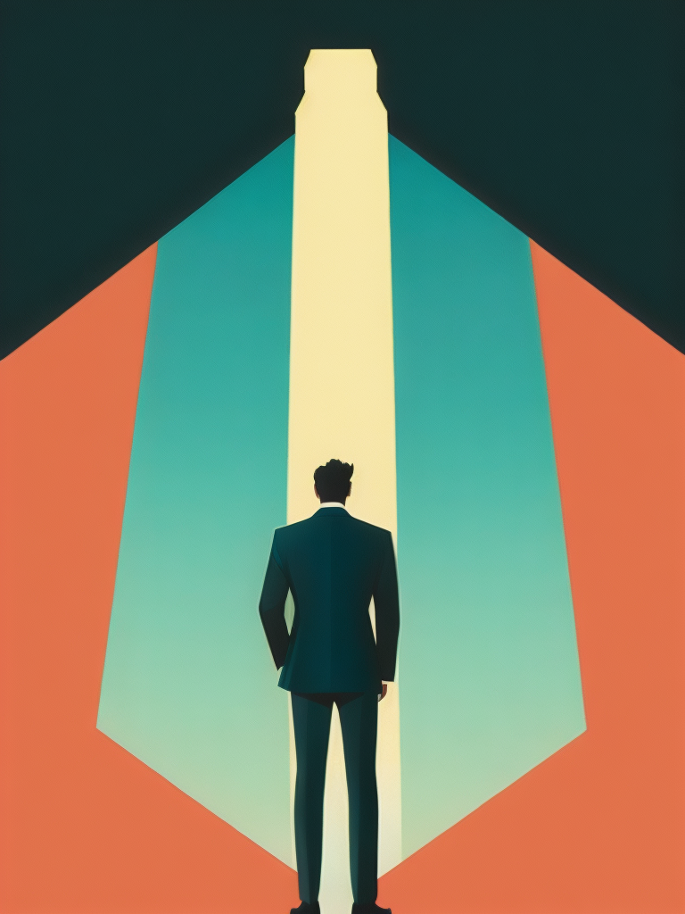 00775-522615189-a movie poster with a man in a suit and tie standing in front of a giant man by Olly Moss.png